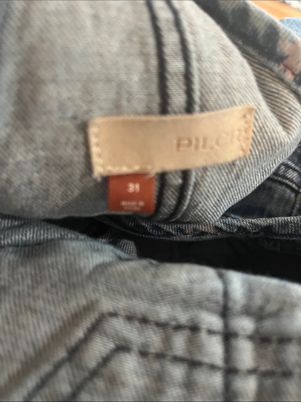 Pilcro Blue Floral-Print Denim Overalls - Picture 15 of 15